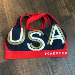 USA under armor sports bra